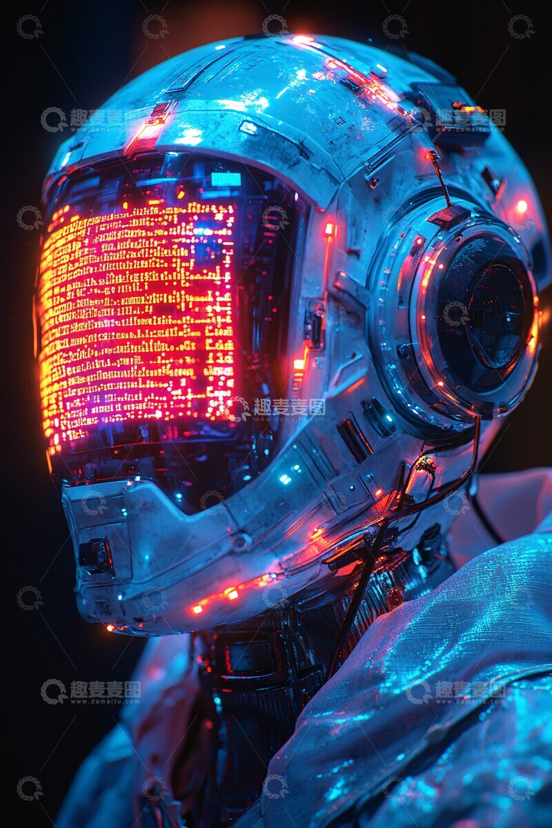 高清大图下载【趣麦麦图】电子头电脑面罩2