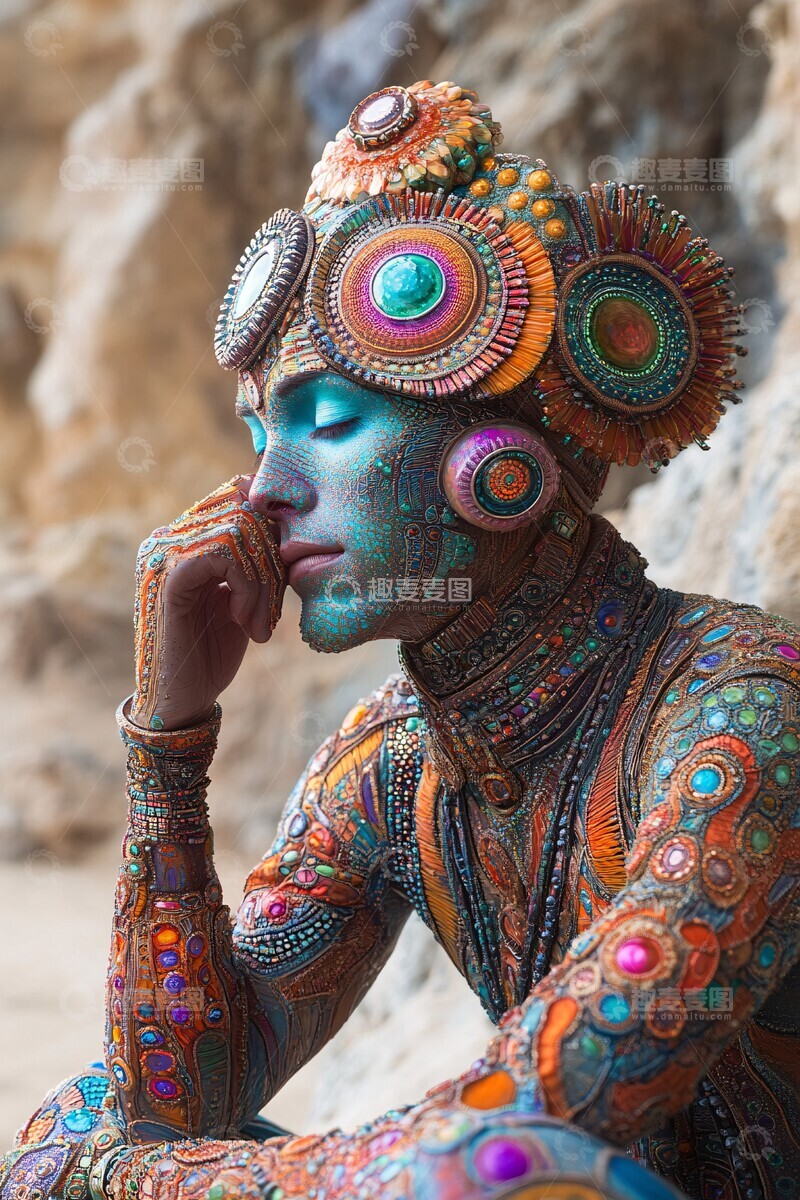 高清大图下载【趣麦麦图】人形物体连接动能舱3