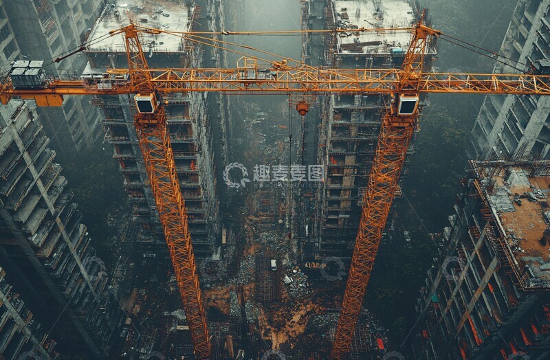 高清大图下载【趣麦麦图】建筑工地景象6