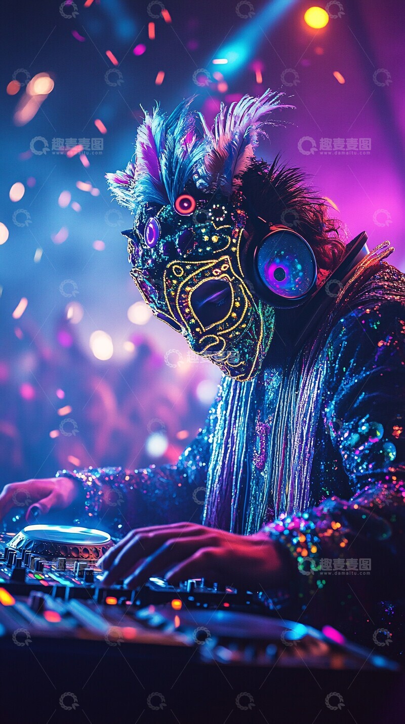 高清大图下载【趣麦麦图】表演舞台表演舞台面具3