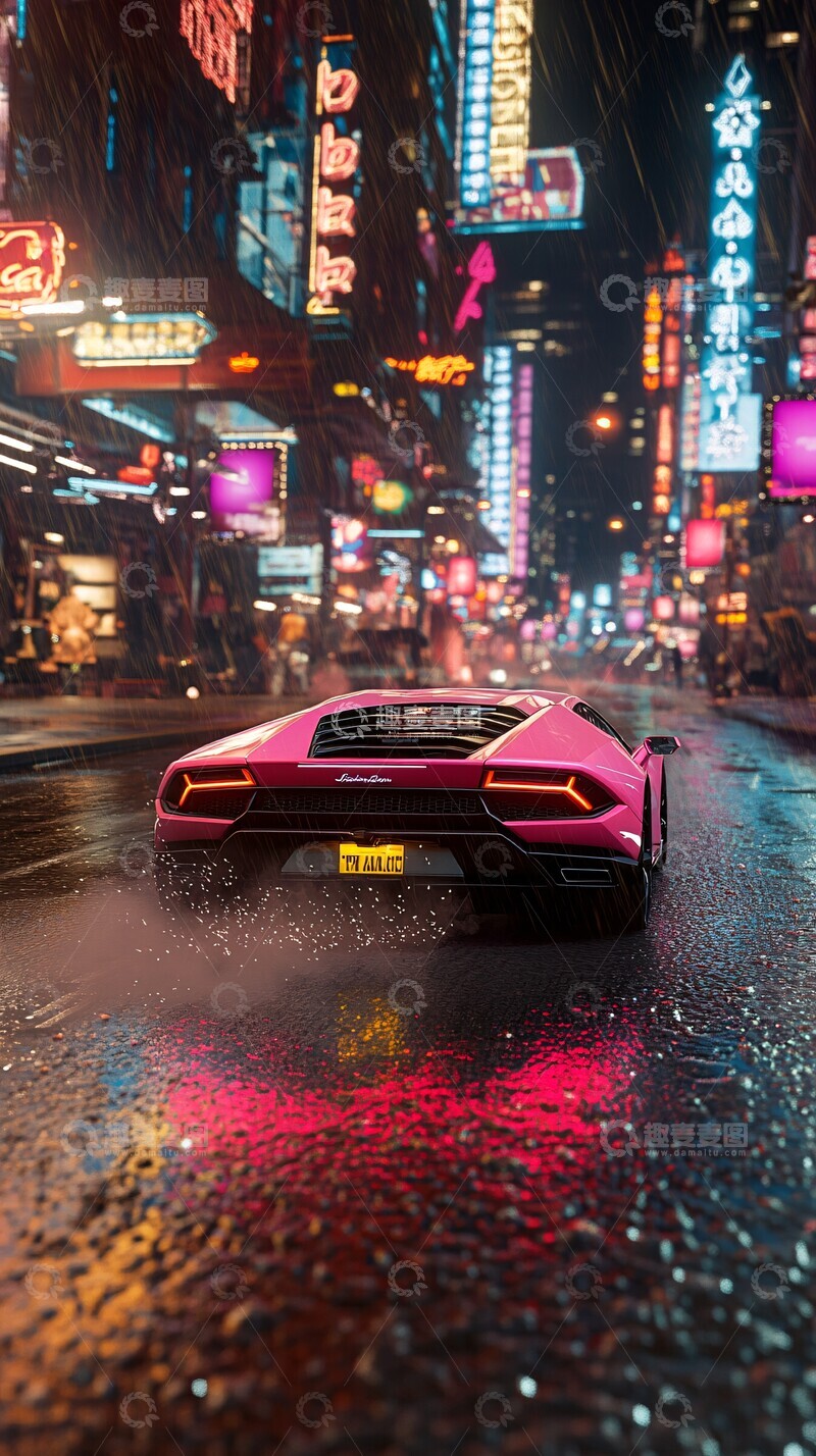高清大图下载【趣麦麦图】兰博基尼都市疾驰3