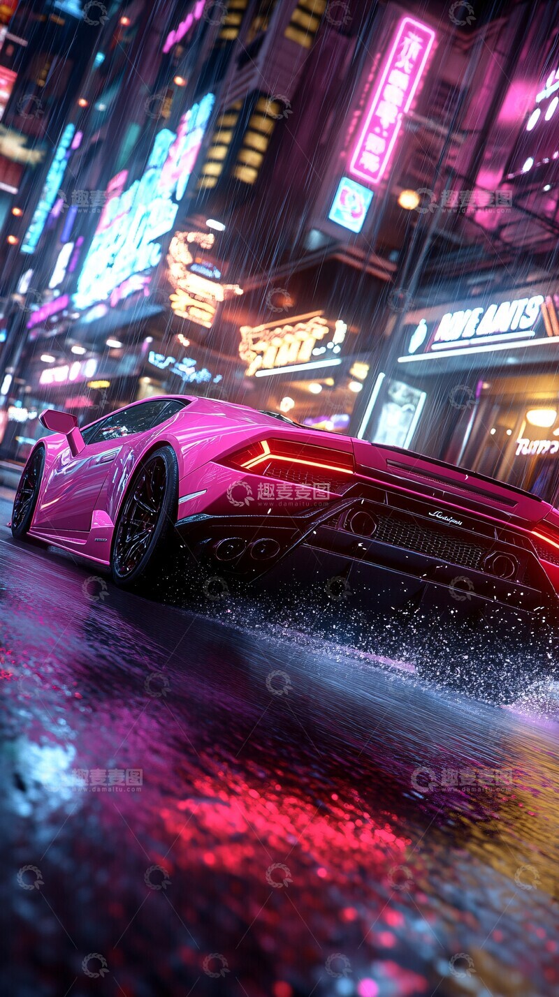 高清大图下载【趣麦麦图】兰博基尼都市疾驰2
