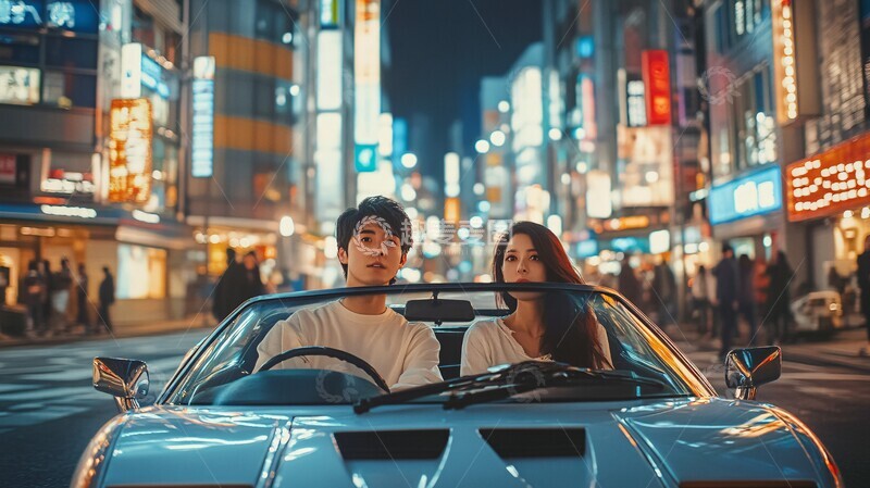 高清大图下载【趣麦麦图】情侣赛车瞬间1