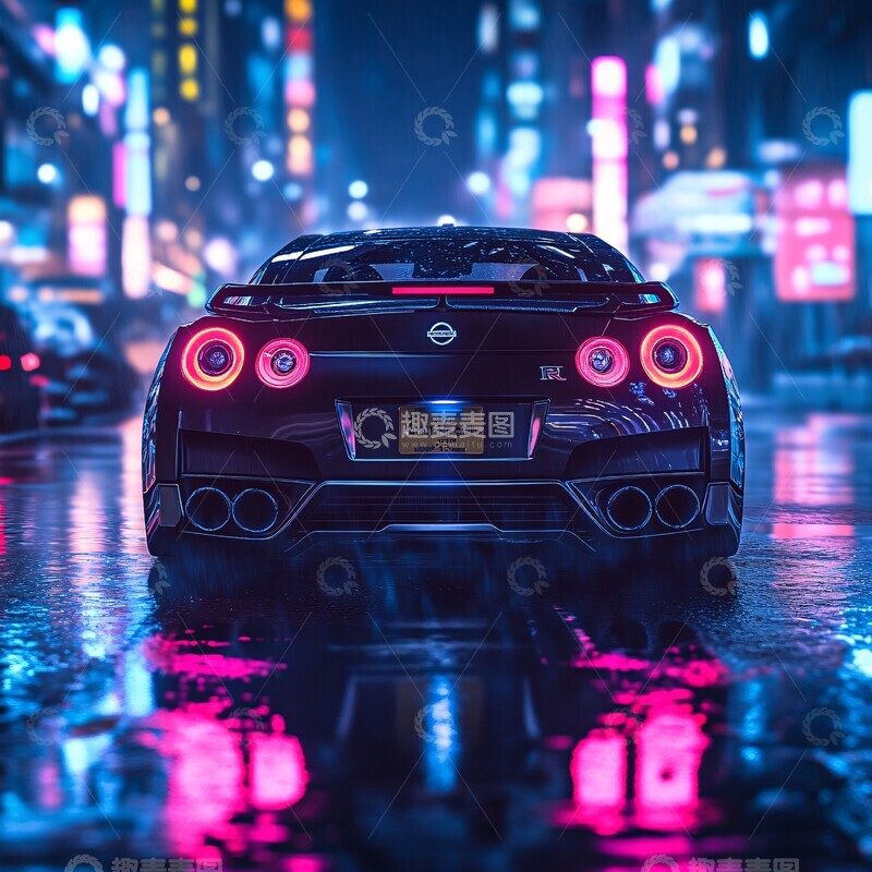 高清大图下载【趣麦麦图】日产夜色街头1