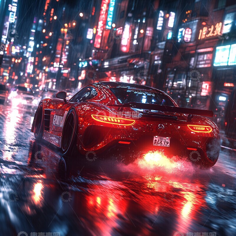 高清大图下载【趣麦麦图】街头赛车瞬间1