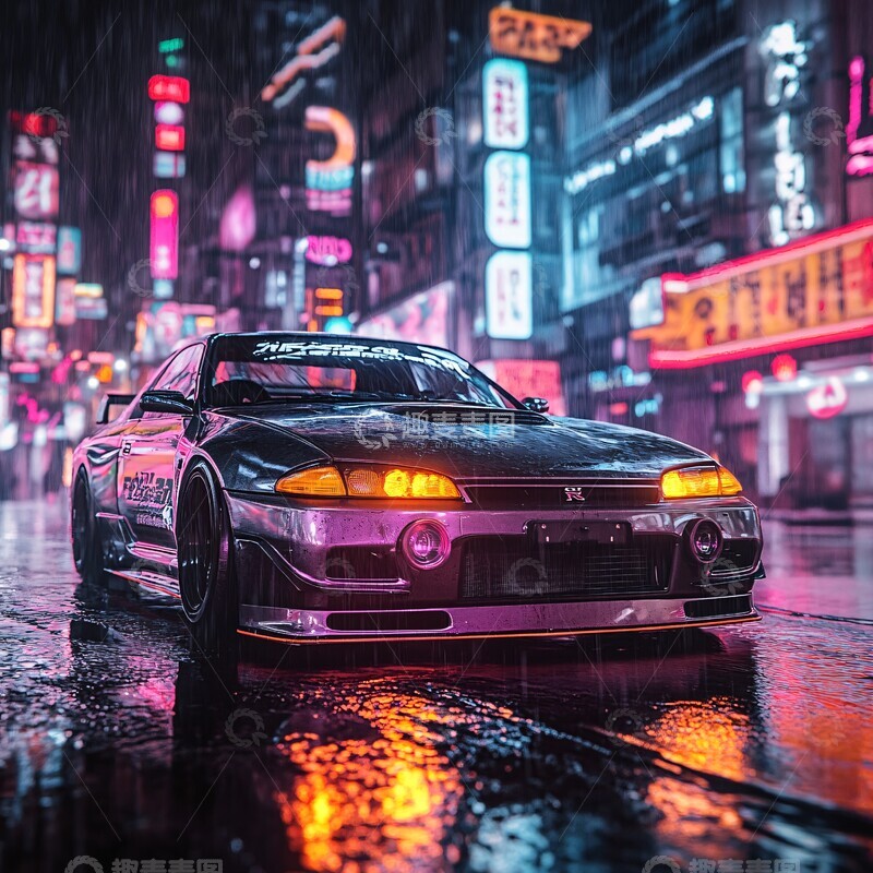 高清大图下载【趣麦麦图】日产夜色街头3