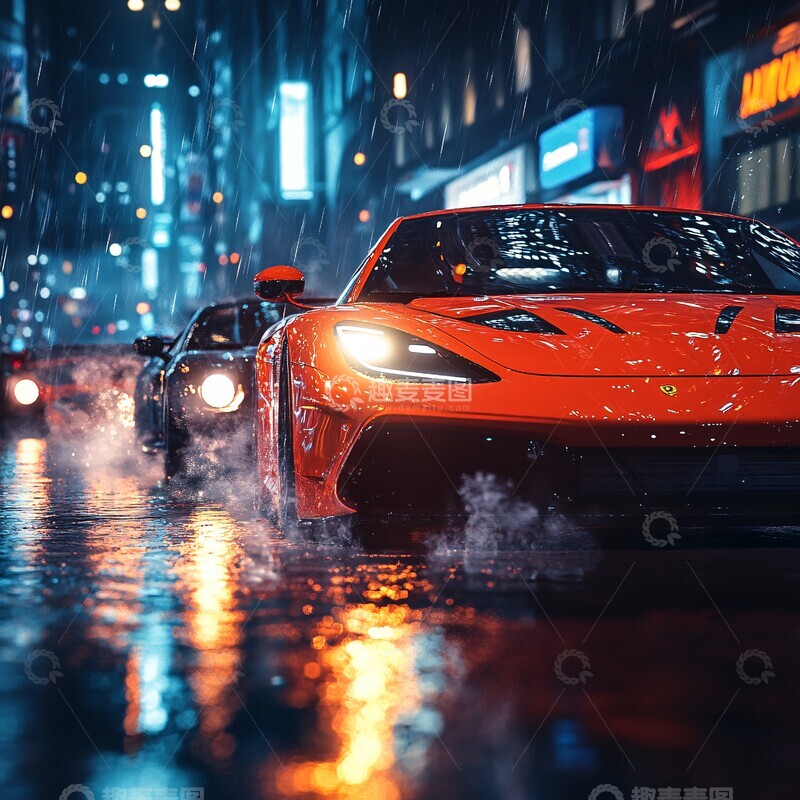 高清大图下载【趣麦麦图】赛车竞速瞬间2