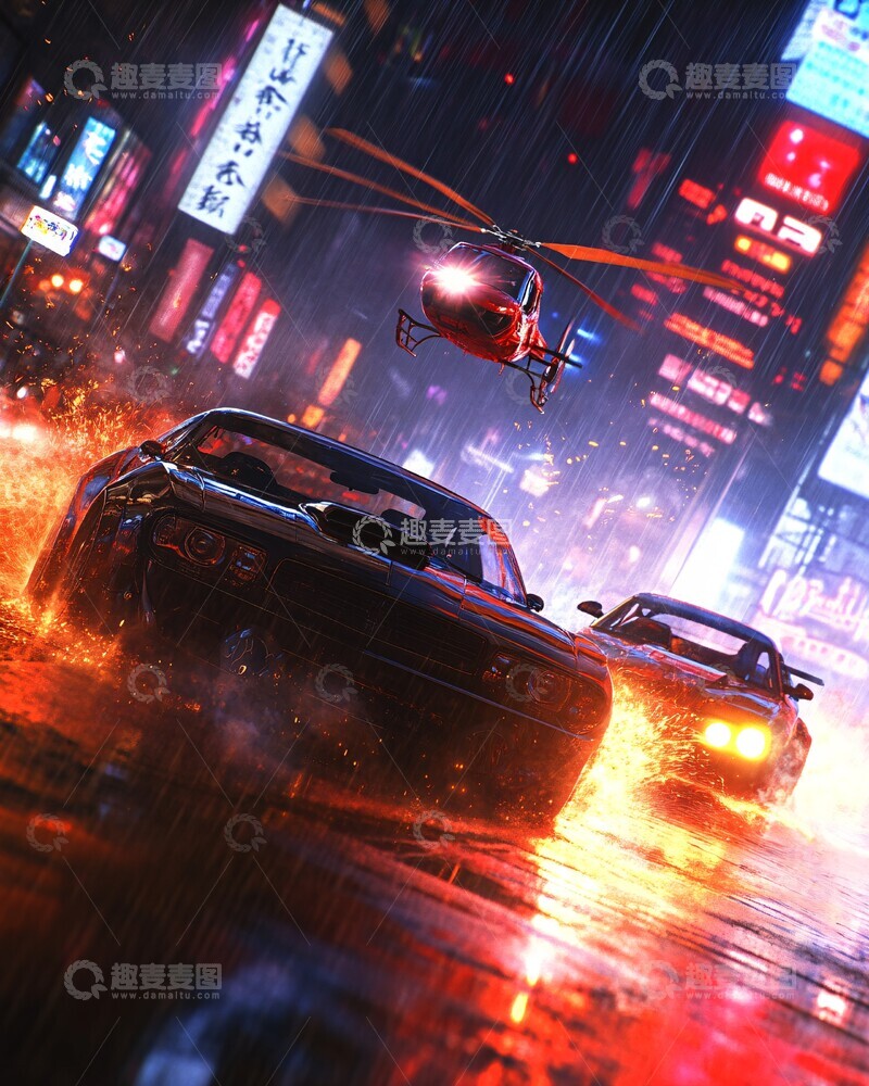 高清大图下载【趣麦麦图】霓虹追逐霓虹追逐高速1