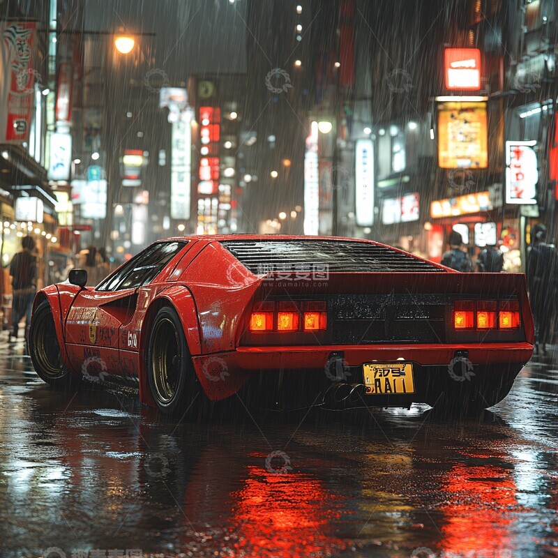 高清大图下载【趣麦麦图】跑车动漫风格1