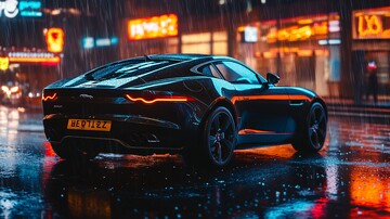 雨夜飞驰飞驰街道汽车3