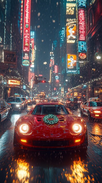 霓虹赛车迎新夜1