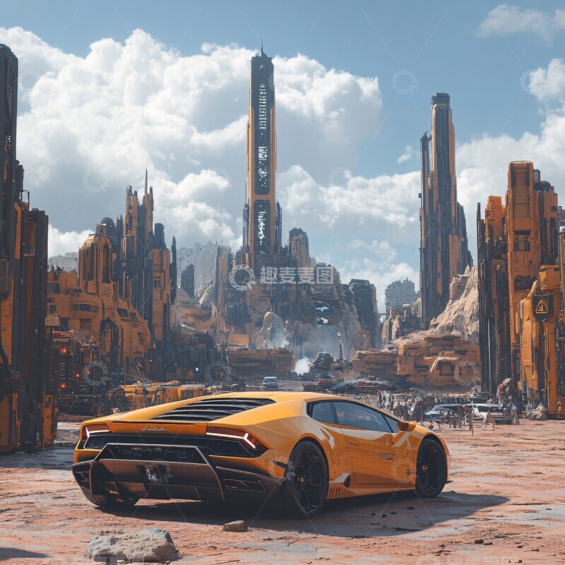 高清大图下载【趣麦麦图】兰博基尼飓风2