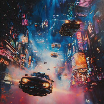 飞车高楼蓝紫光1