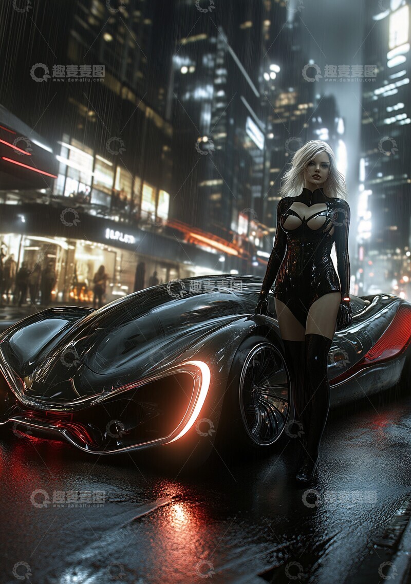 高清大图下载【趣麦麦图】未来汽车城市1