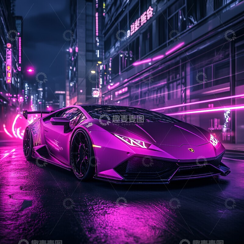 高清大图下载【趣麦麦图】碳纤豪车比特币2