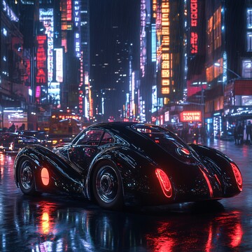 夜行跑车跑车夜行复古2