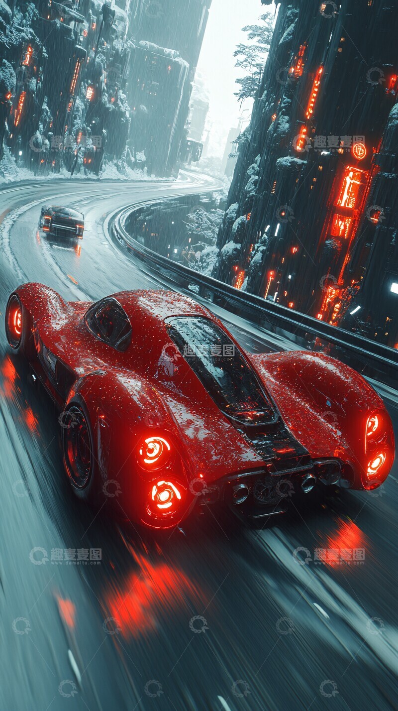 高清大图下载【趣麦麦图】未来高速车流1