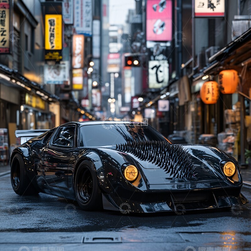 高清大图下载【趣麦麦图】黑定制暴走族车3