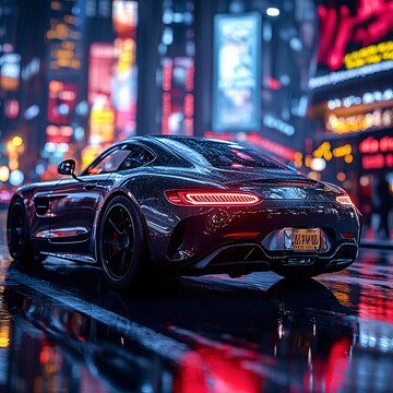豪车飞驰都市夜景1