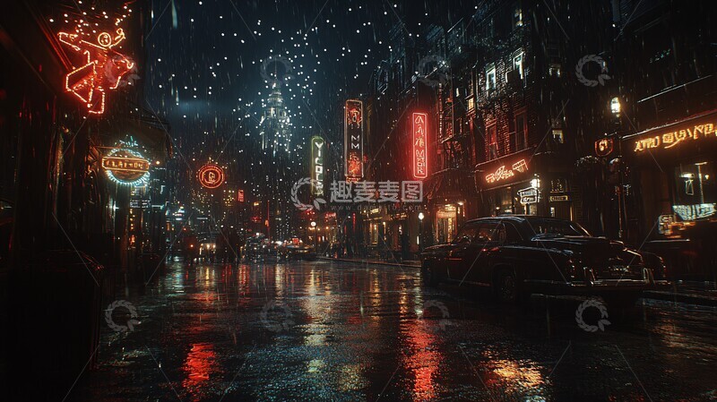 高清大图下载【趣麦麦图】未来都市夜景428