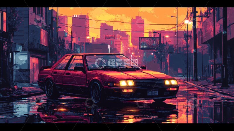 高清大图下载【趣麦麦图】复古城市车辆3