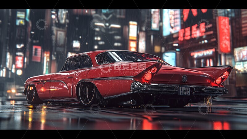 高清大图下载【趣麦麦图】年代赛博朋克车3