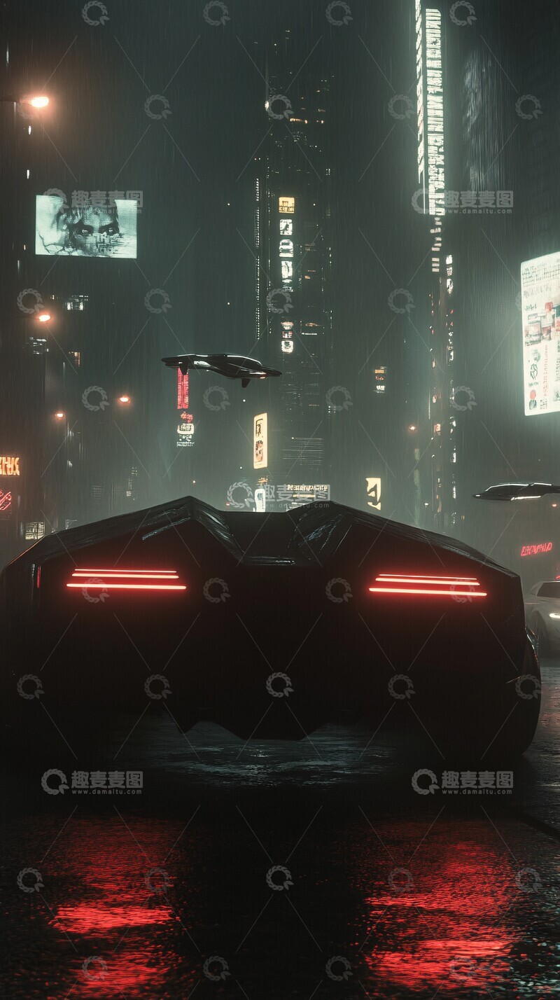 高清大图下载【趣麦麦图】赛博朋克城市25