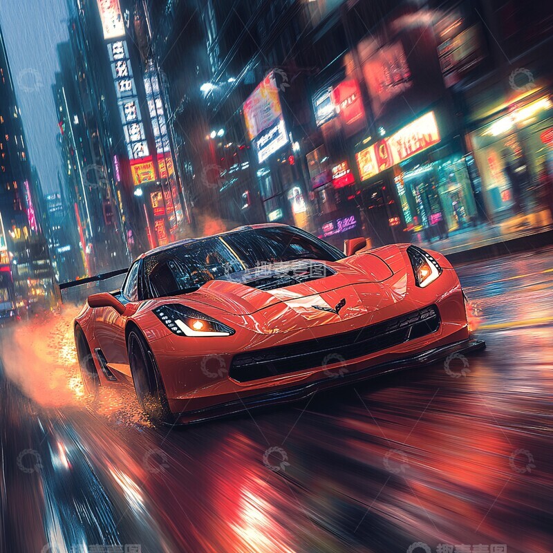 高清大图下载【趣麦麦图】科尔维特疾驰都市2