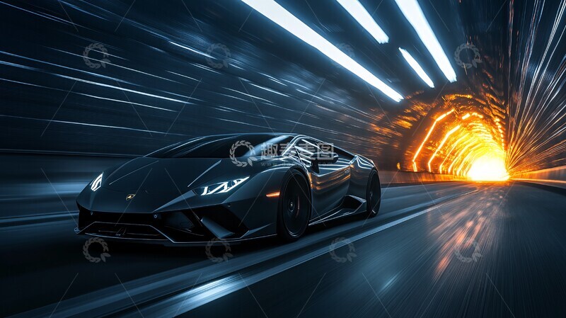 高清大图下载【趣麦麦图】黑色兰博穿越光门1