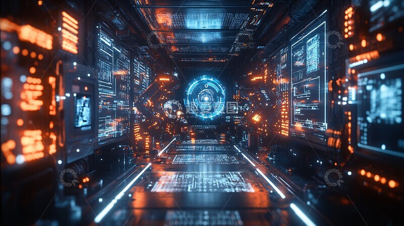 高清大图下载【趣麦麦图】机器人臂协作工厂2