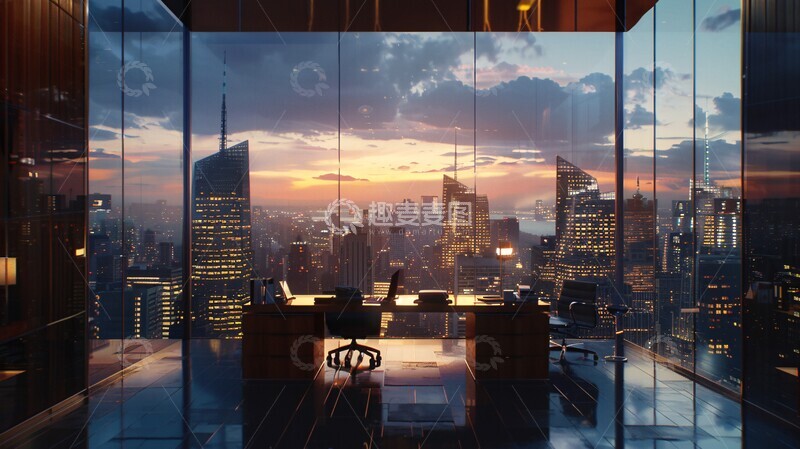 高清大图下载【趣麦麦图】商业握手全景窗2