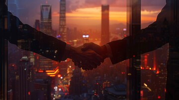 商业握手全景窗1