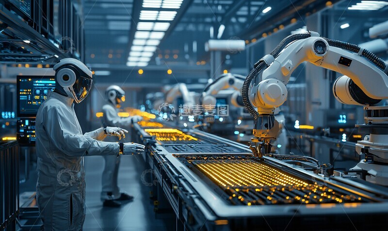 高清大图下载【趣麦麦图】碳纤维生产工厂