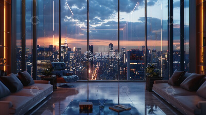 高清大图下载【趣麦麦图】商业握手全景窗3