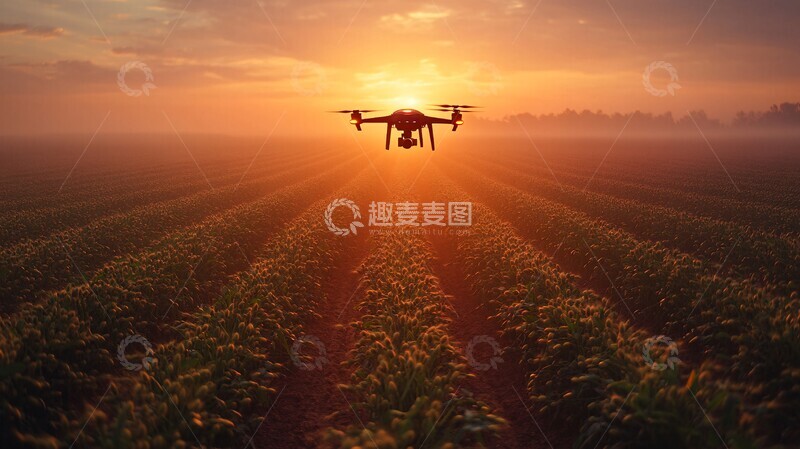 高清大图下载【趣麦麦图】无人机俯瞰大豆田3