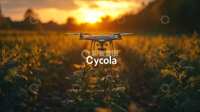 高清大图下载【趣麦麦图】无人机农田上空3