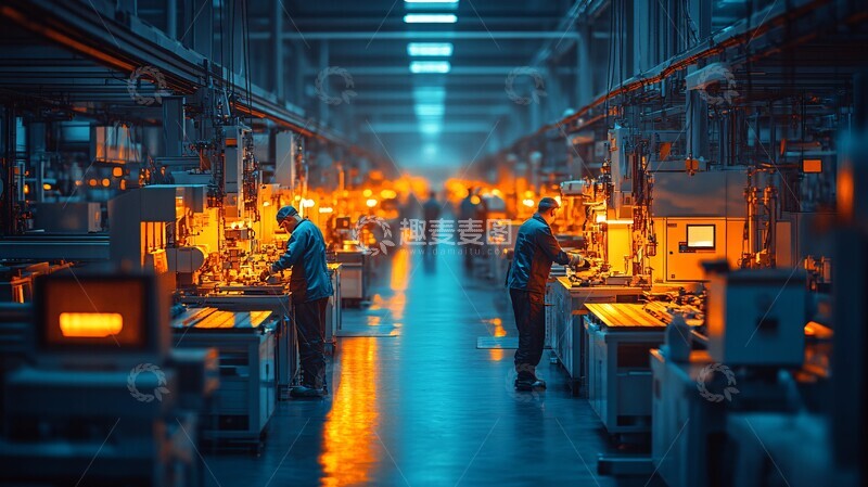 高清大图下载【趣麦麦图】工厂人员操作设备3