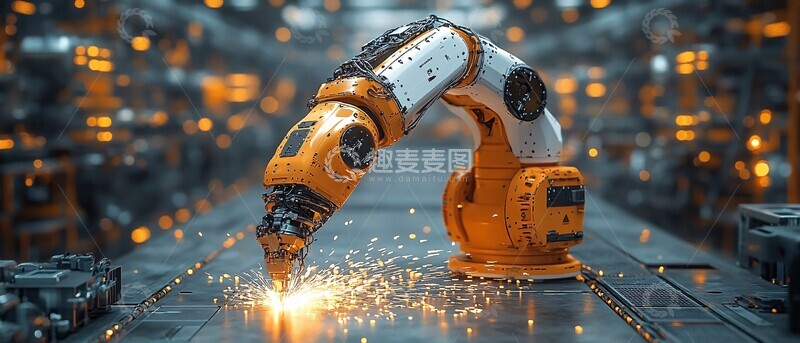 高清大图下载【趣麦麦图】工业机器人焊接15