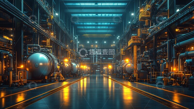 高清大图下载【趣麦麦图】智能工厂制造1