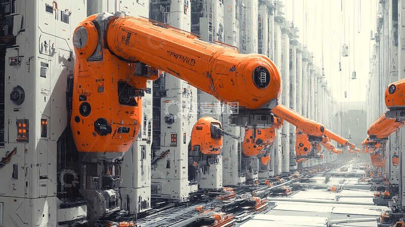 高清大图下载【趣麦麦图】机械臂工厂布局3