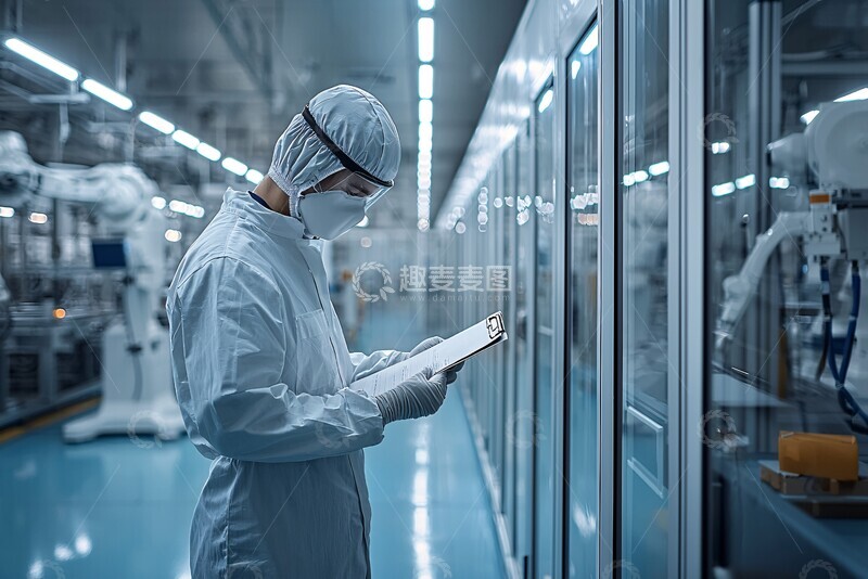 高清大图下载【趣麦麦图】机器人厂房工作场景3