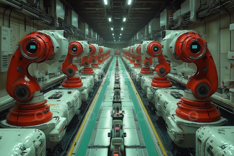 高清大图下载【趣麦麦图】工业革命机器人臂2