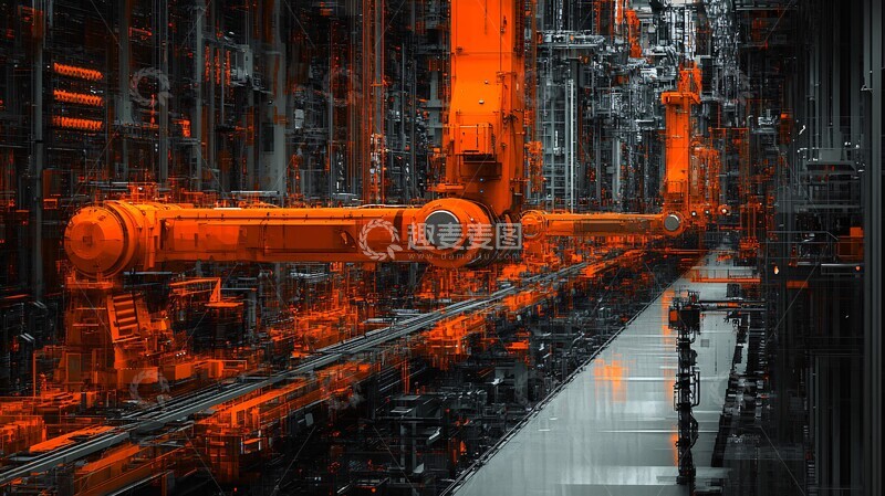 高清大图下载【趣麦麦图】机械臂工厂布局1