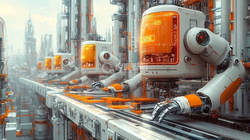 高清大图下载【趣麦麦图】机器人鸡块工厂3