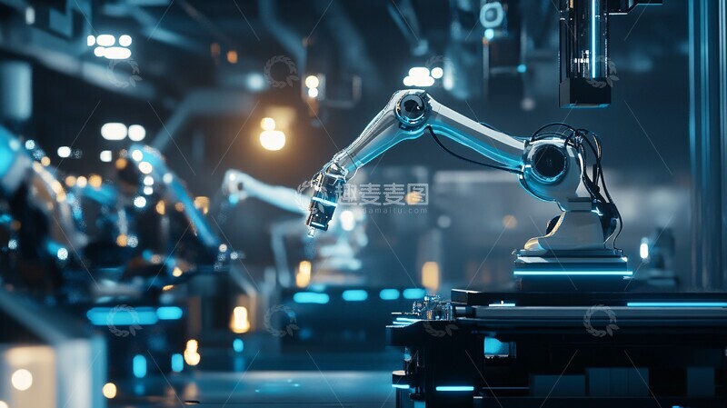 高清大图下载【趣麦麦图】智能工厂未来科技1