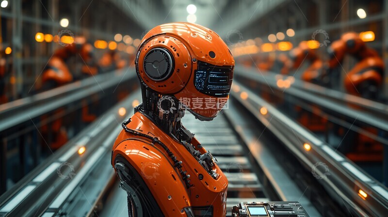 高清大图下载【趣麦麦图】巨型机械臂仓库3