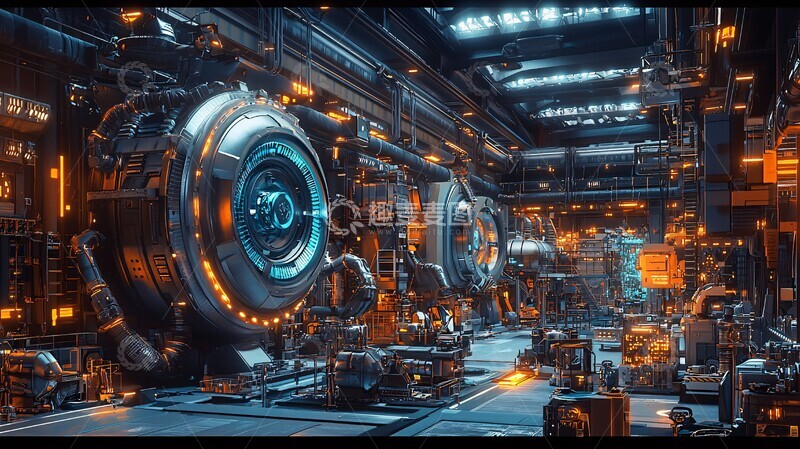高清大图下载【趣麦麦图】工厂机械装配3