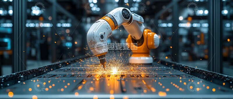 高清大图下载【趣麦麦图】工业机器人焊接16