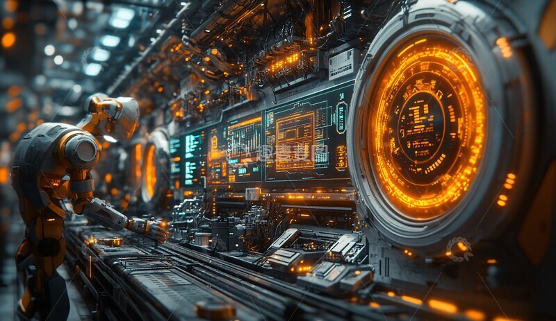 高清大图下载【趣麦麦图】智慧工厂协作3