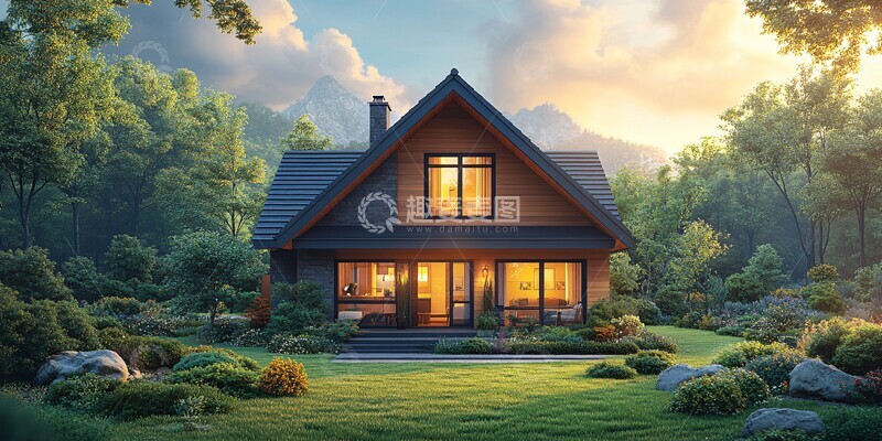 高清大图下载【趣麦麦图】夏日住宅与庭院3